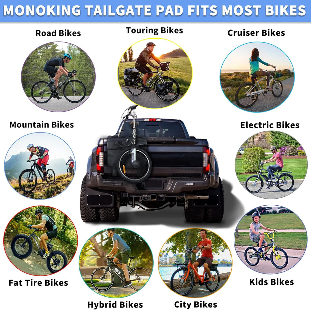 Tailgate Bike Pads with Tool Pocket, 21" Wide Pack of 2 I806263