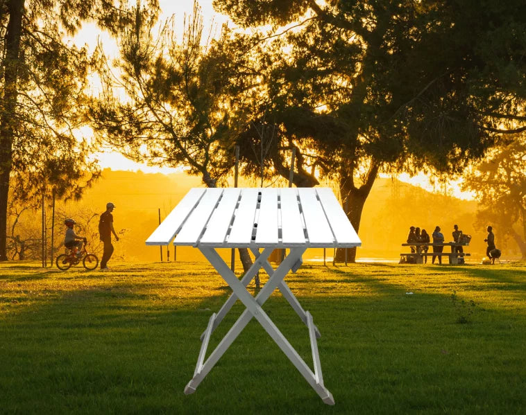 Silver Aluminum Camping Table V915129