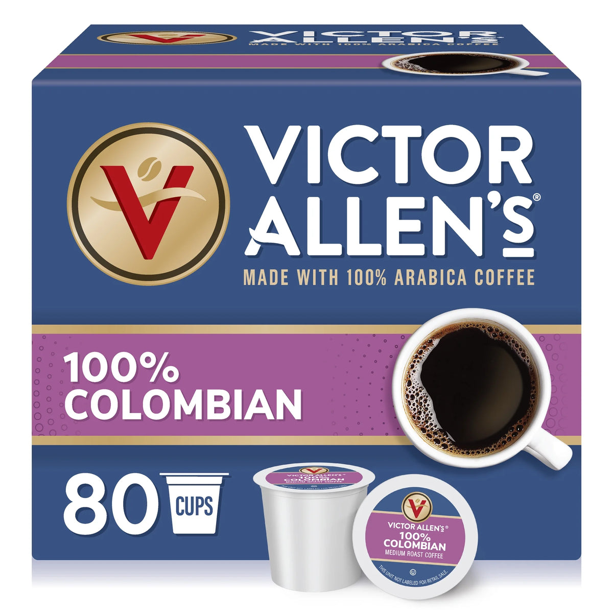100% Colombian Coffee Single Serve Coffee Pods O74110