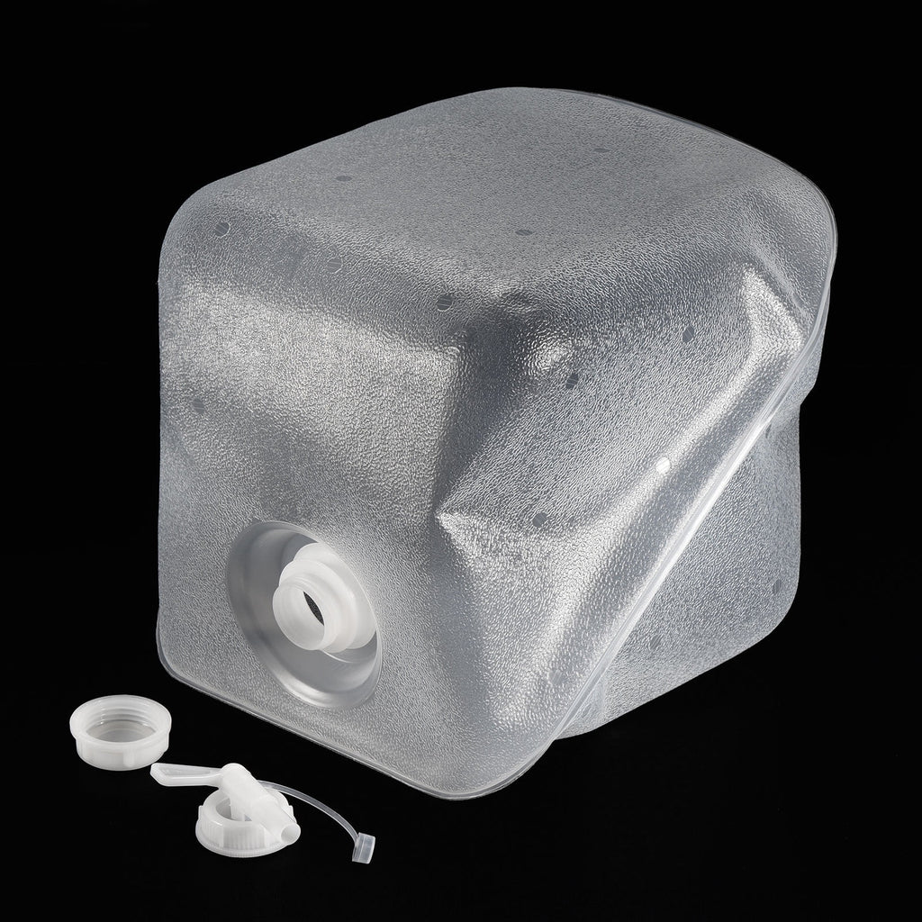 15 L Collapsible Water Container Cube Jug with Spigot and Sealing Cap E96309