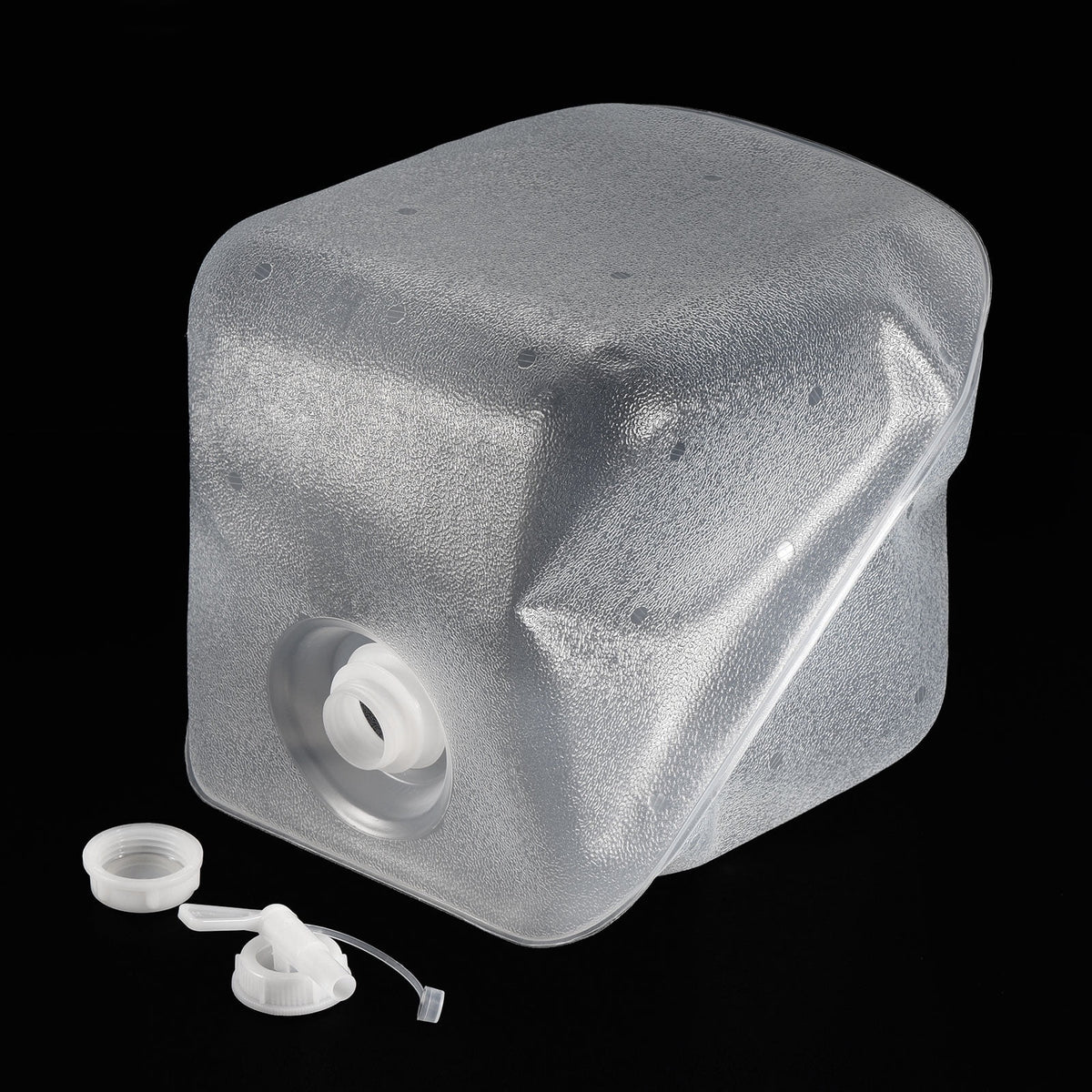 15 L Collapsible Water Container Cube Jug with Spigot and Sealing Cap E96309