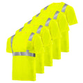 5-Pack Hi-Vis Short-Sleeve Work Safety T-Shirt M8099