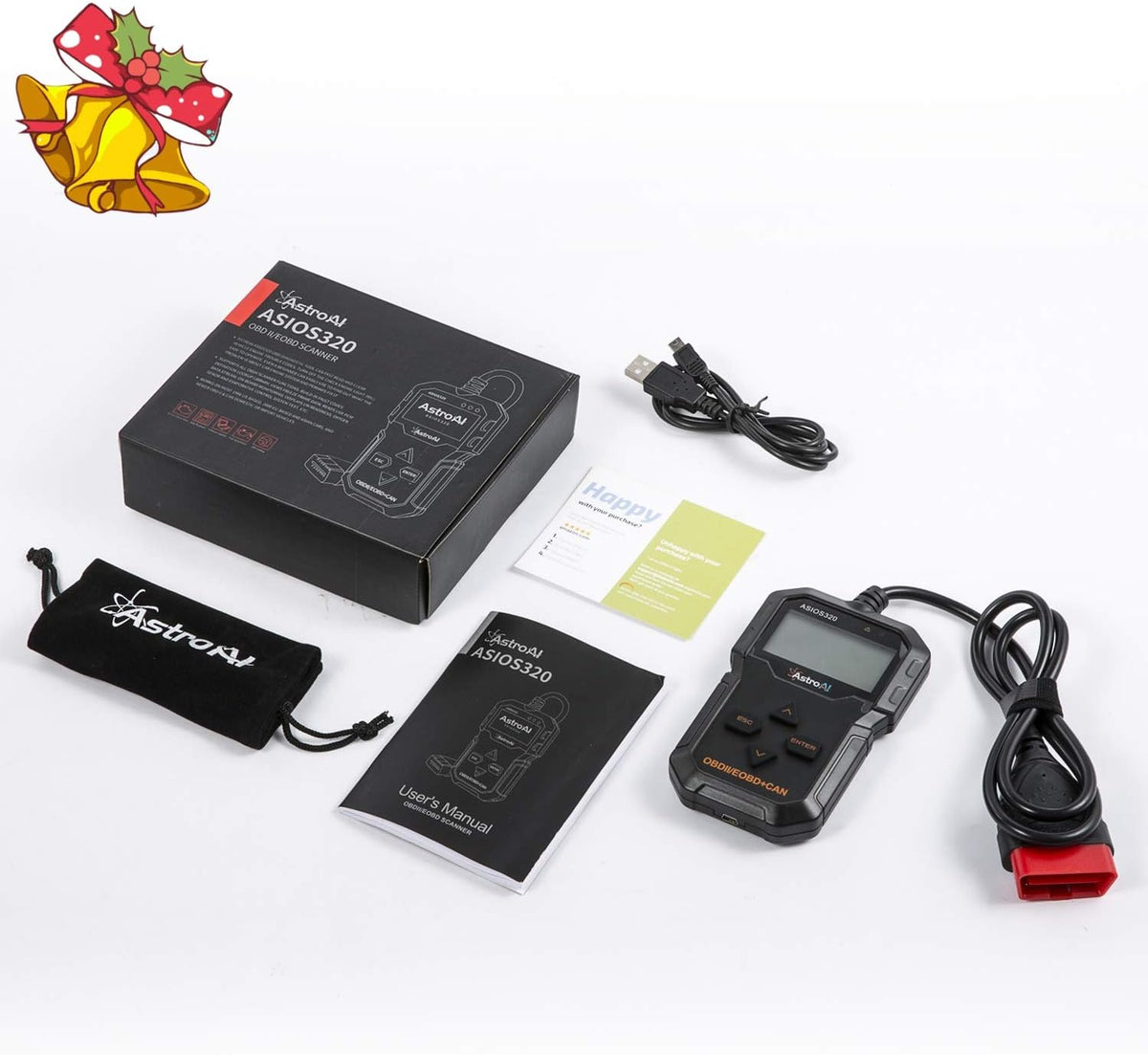 Black OBD2 Scanner Car Diagnostic Tool K973