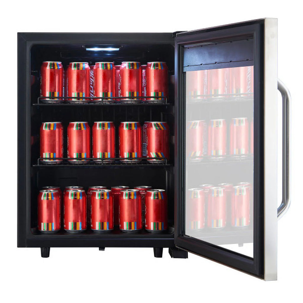 2.1 Cu Ft Black and Stainless Commercial Merchandiser K2166