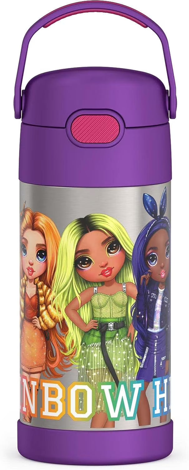 12Oz Stainless Steel Insulated Straw Bottle D9032