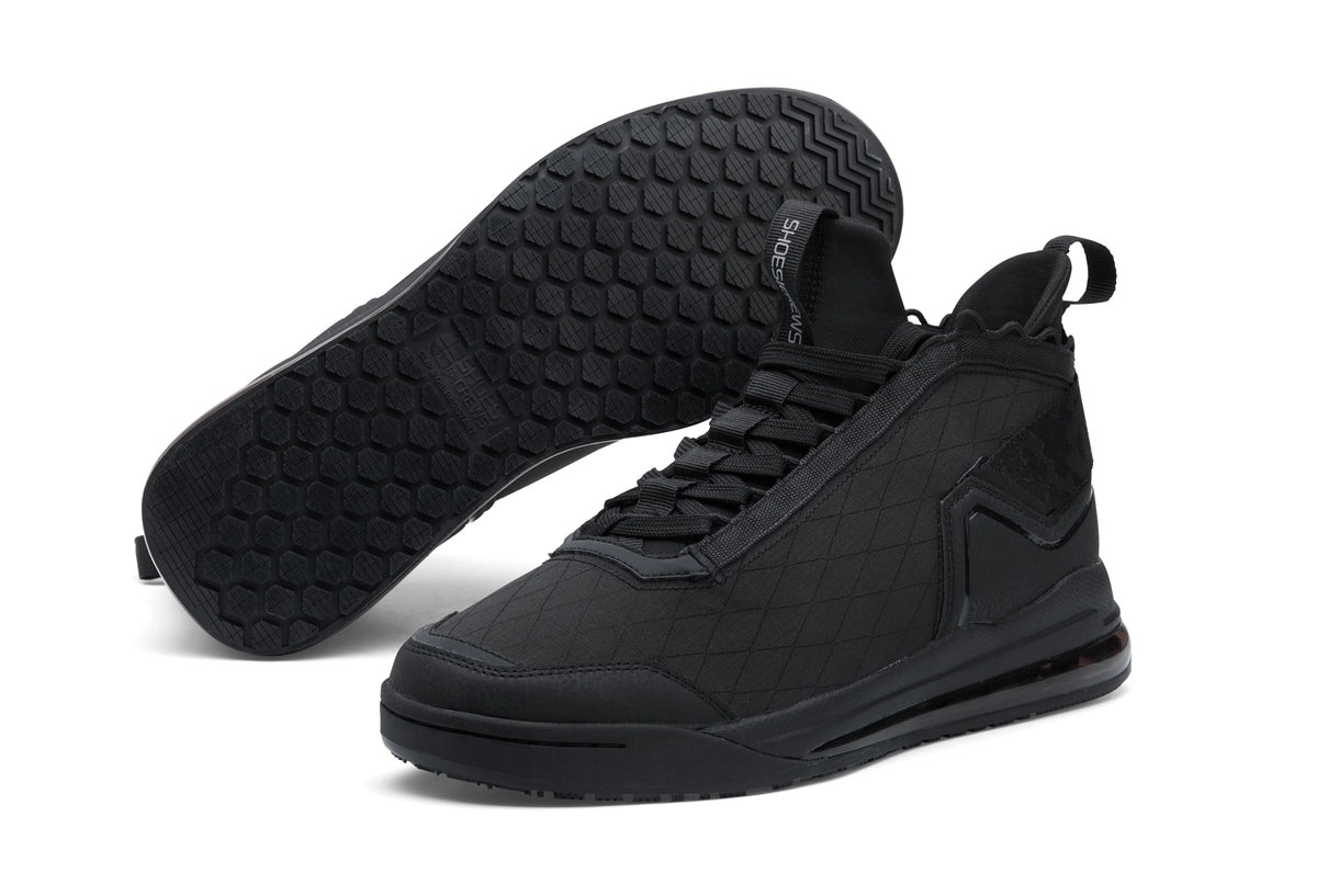 Black Water Resistant Slip Resistant Work Sneakers K296844