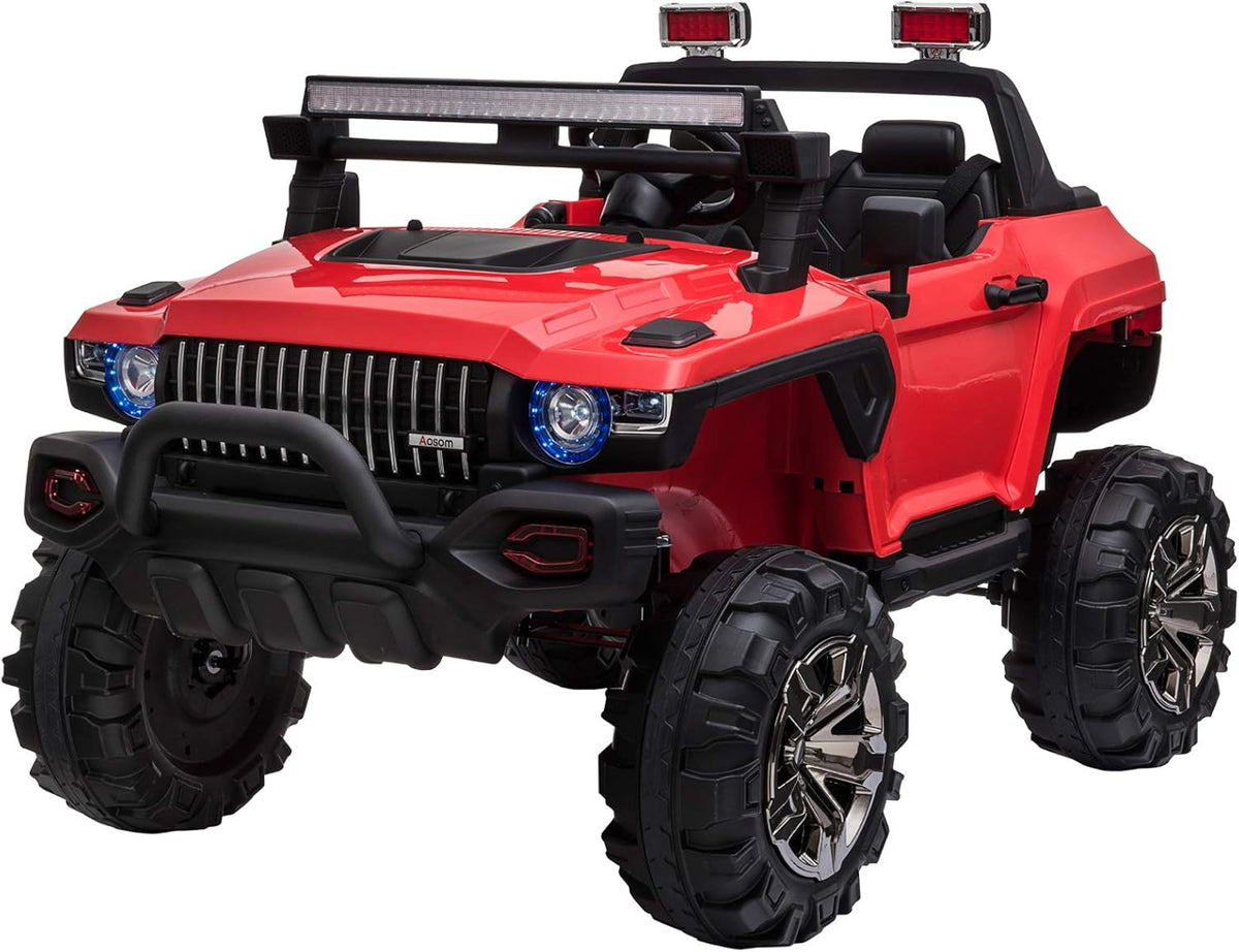 12V 2-Seater Police Truck Electric Car W22818