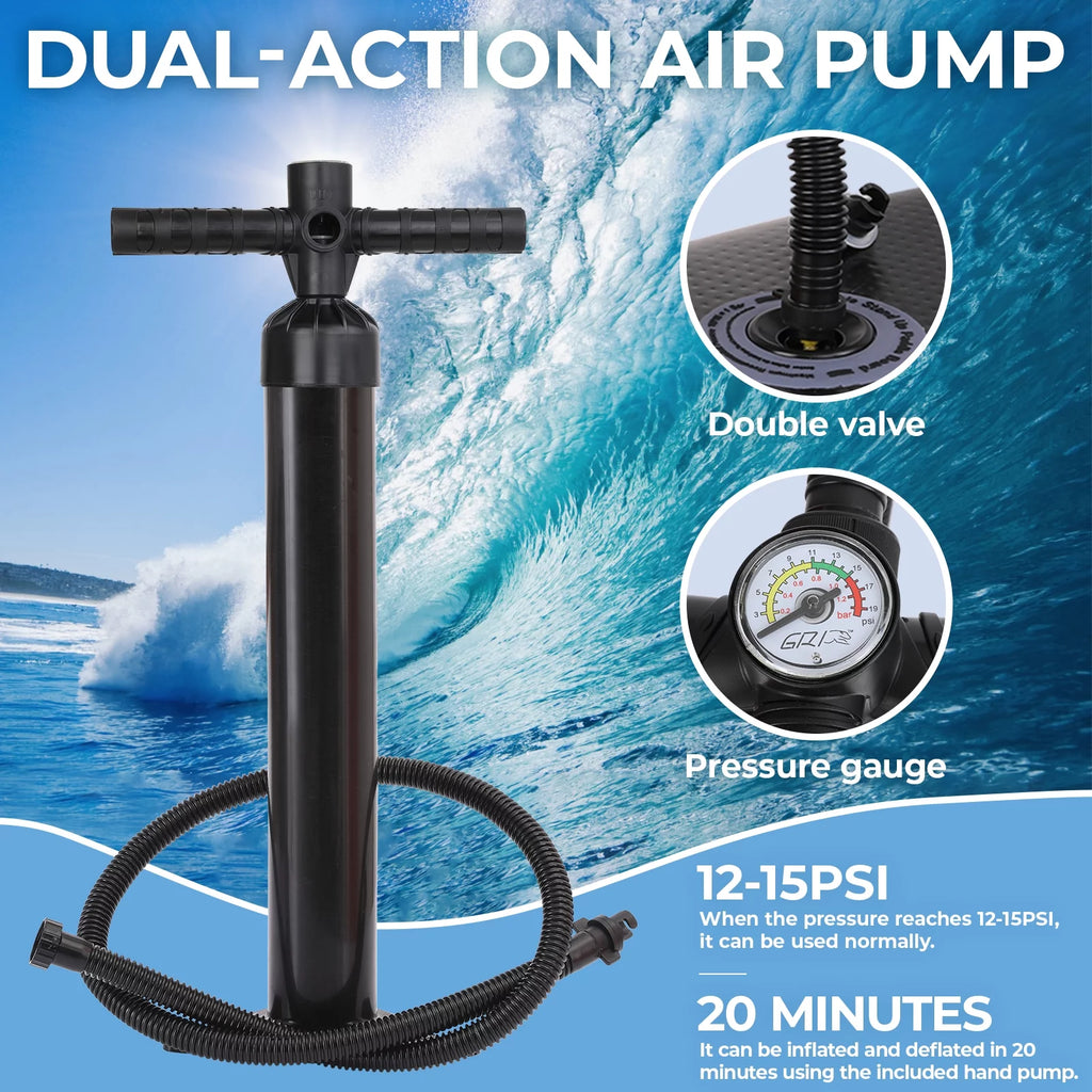 10ft Inflatable Stand up Paddle Board with Backpack, Paddle, Leash U176470