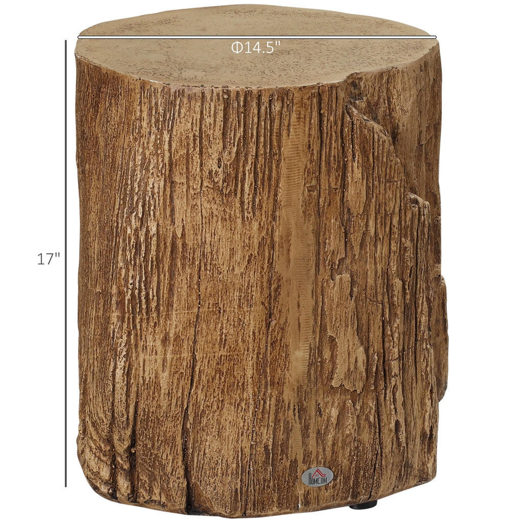 Natural Wood Grain Round Side Table H609