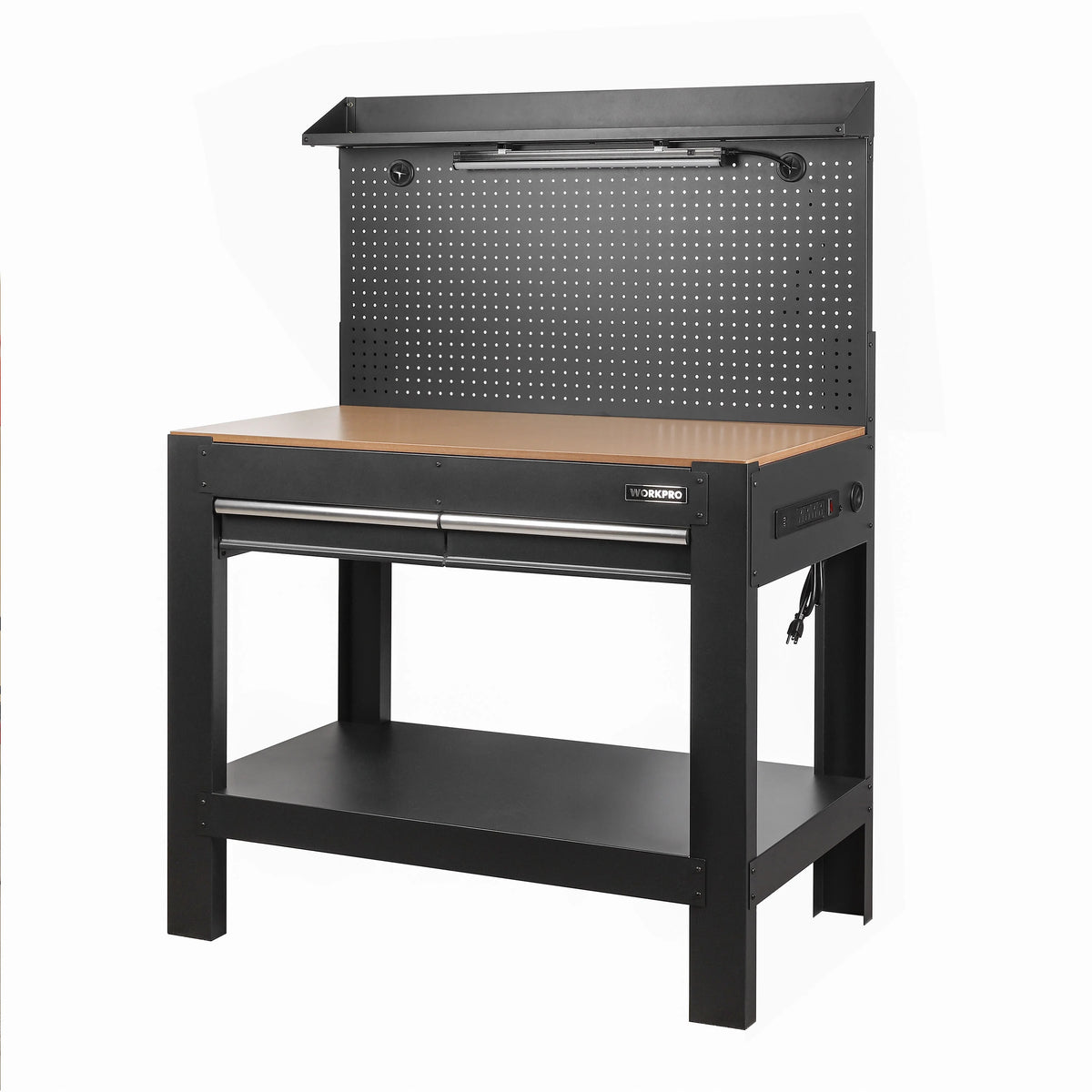 45-in Steel Multipurpose Workbench with LED Light & Power Strip Y744
