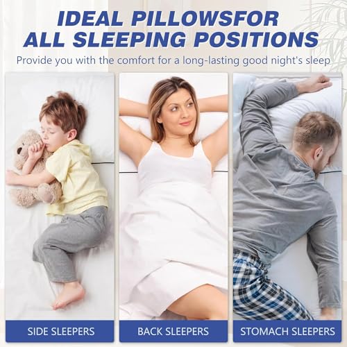 King Size Cooling Microfiber Bed Pillows Set of 4 Z760171