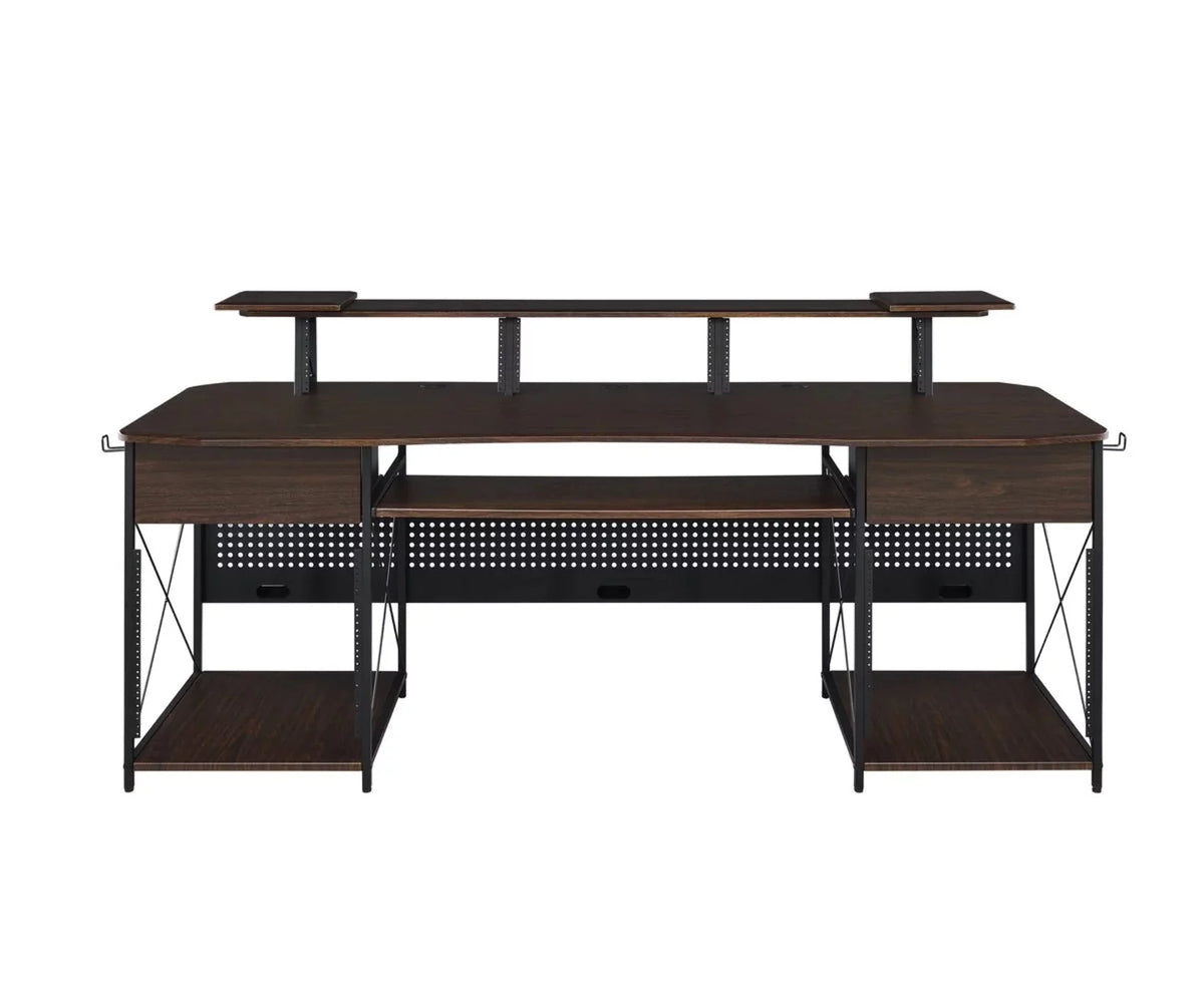 Music Recording Studio Desk Workstation with 4U Rack and 9U Rack T120