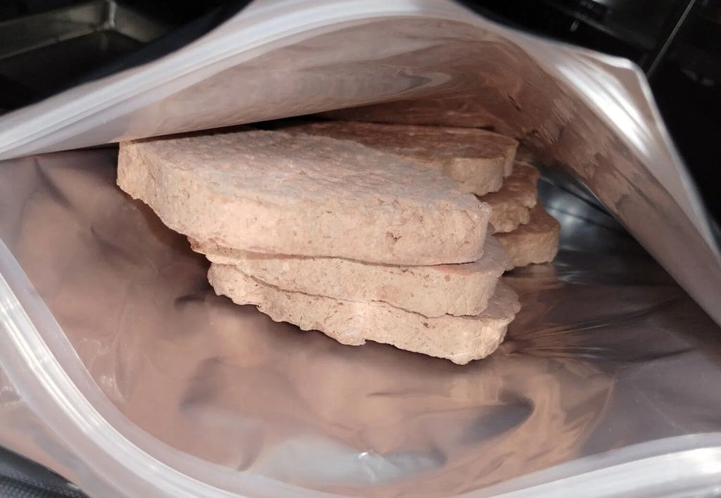 6 Large 1/3Lb. Freeze Dried Sirlon Hamburger Patties Uncooked V113
