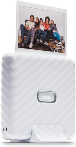 Instant Mini Link 2 Smartphone Printer + Instant Mini Film (40 Sheets) - Carrying Case and Microfiber Cleaning Cloth, Instant Mini Link Printer Bundle (Ash White) G365