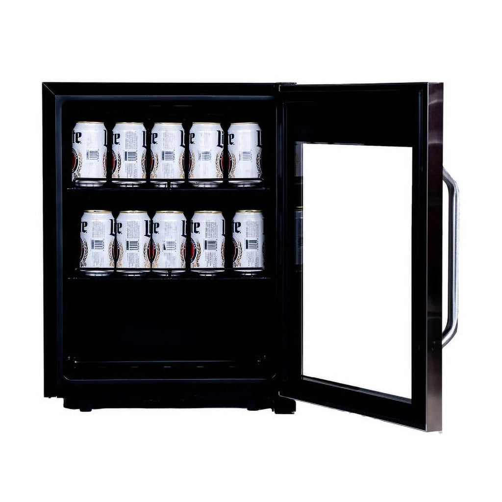 2.1 Cu Ft Black and Stainless Commercial Merchandiser K2166