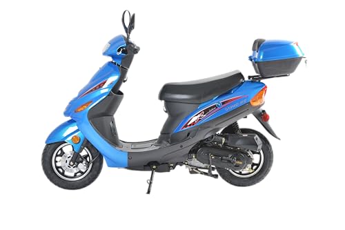 50cc Fully Automatic Scooter Moped with Matching Trunk (Black) D6401
