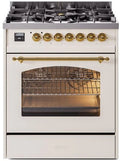Antique White Dual Fuel Propane Gas Range F210