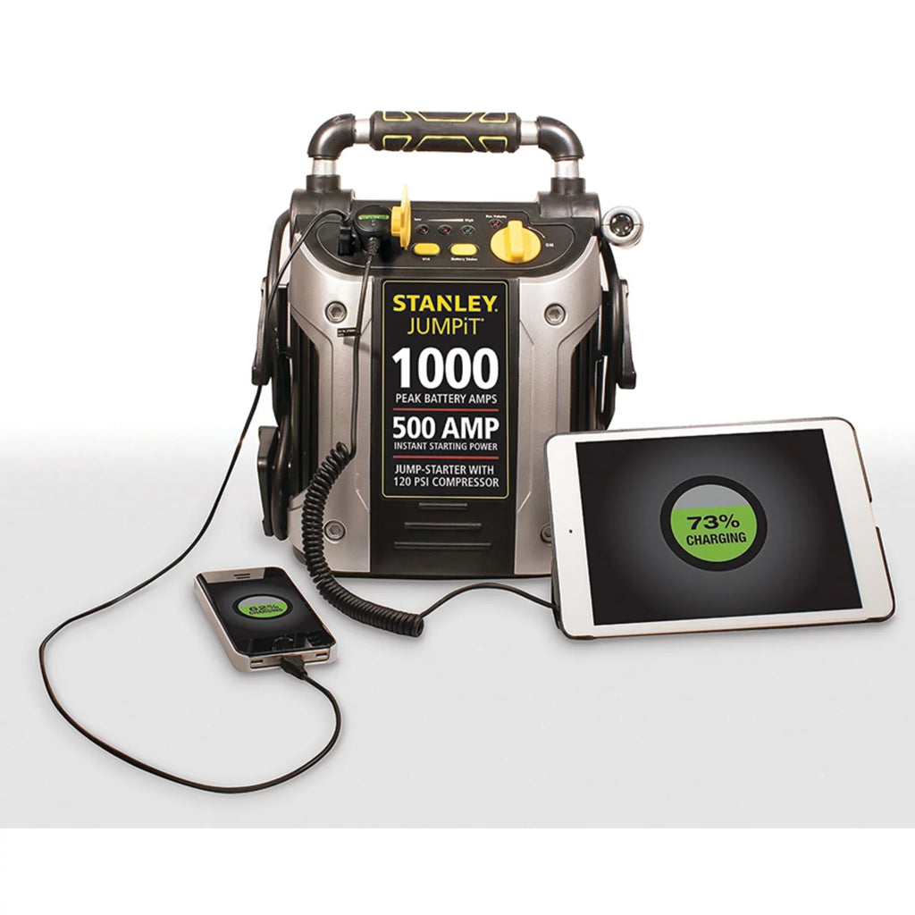 1000 Peak Amp Jump Starter with 120 PSI Compressor P75067