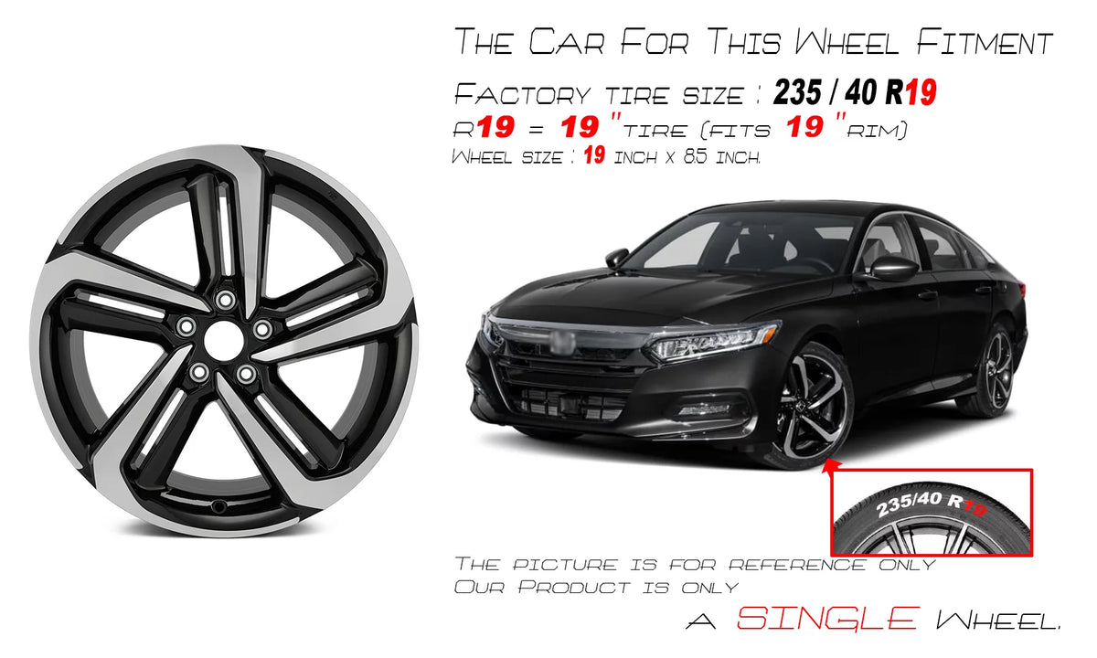 19X8.5 Single Alloy Wheel 10 Spoke Rim L956305