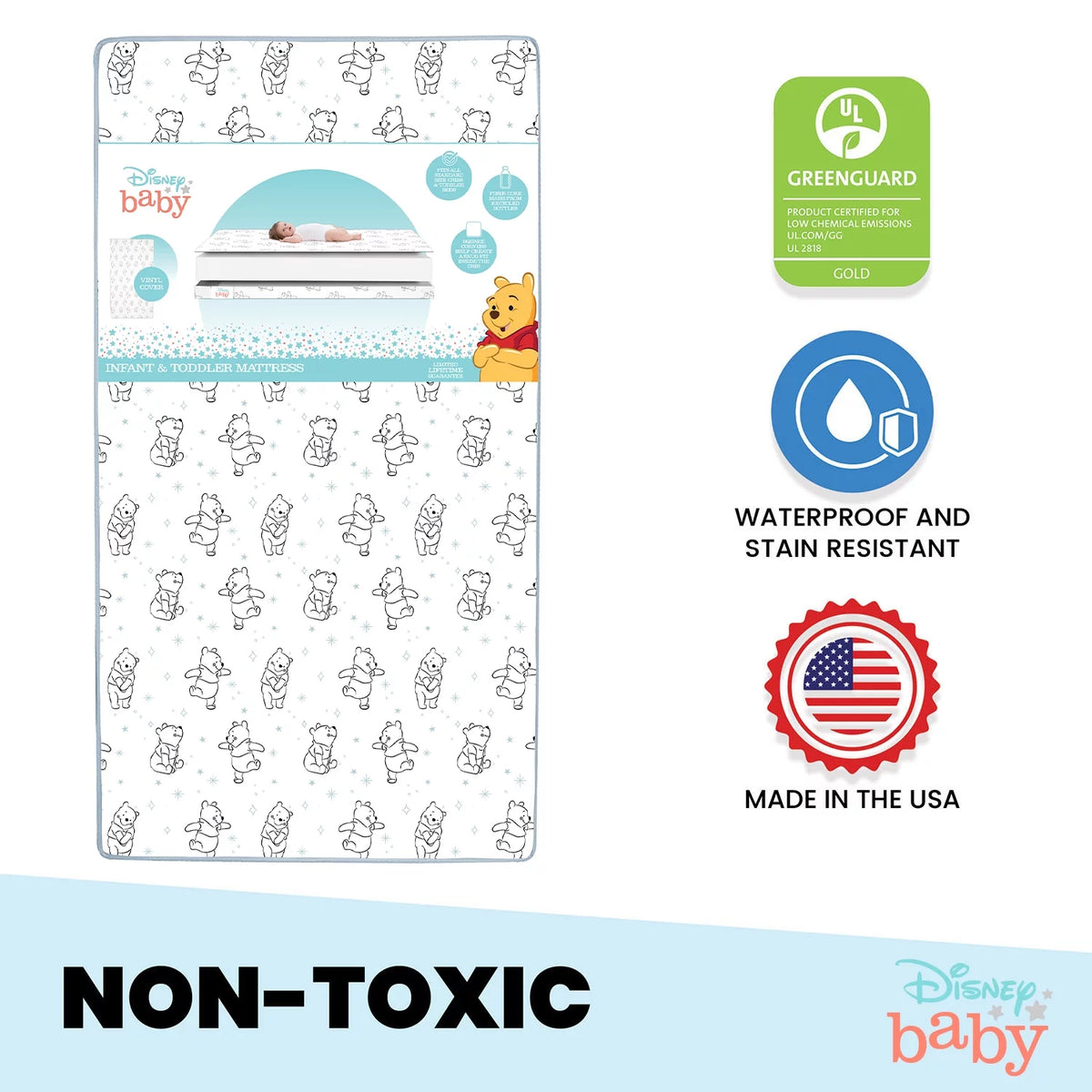 Dual-Sided Crib Toddler Mattress U40834