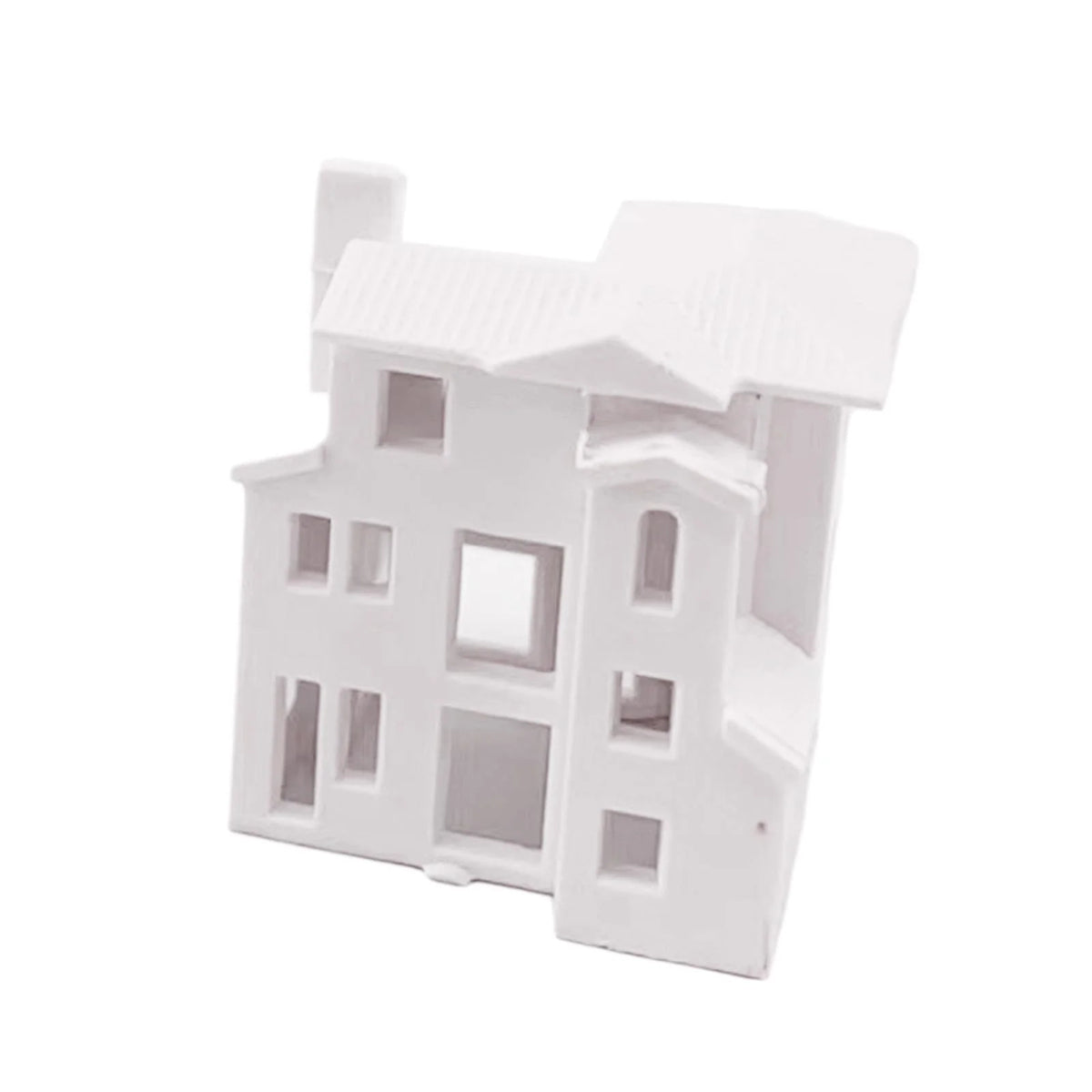 Miniature Dollhouse Scenes Building Train Unpainted House Decoration A106189