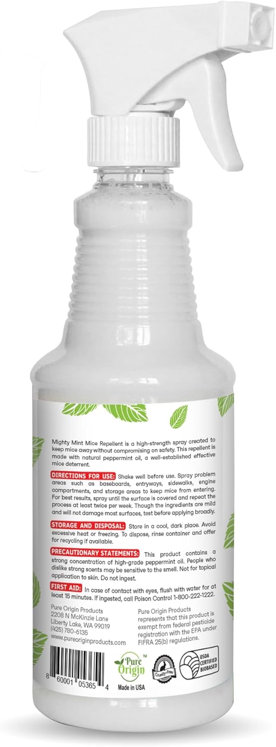 16oz Peppermint Oil Mice Repellent Spray N730