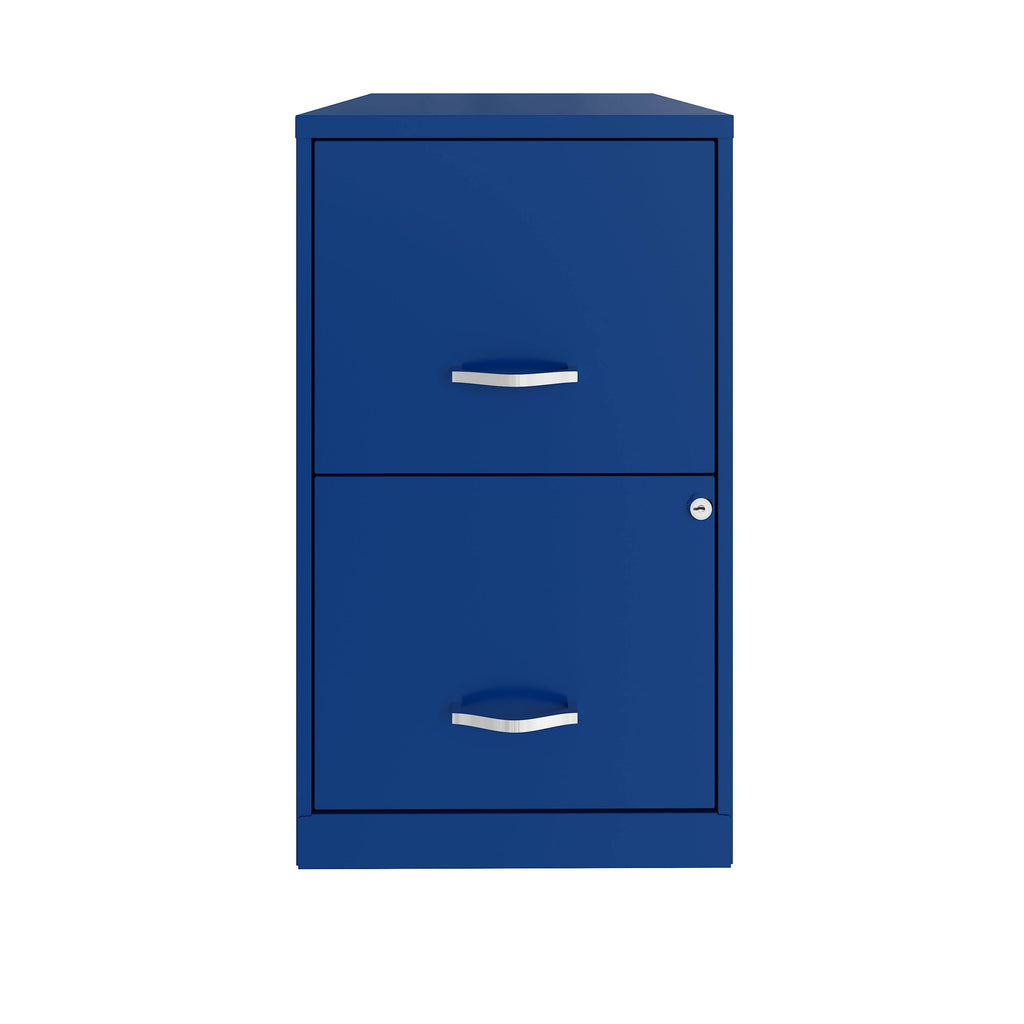Classic Blue 18in 2 Drawer Metal File Cabinet H3785