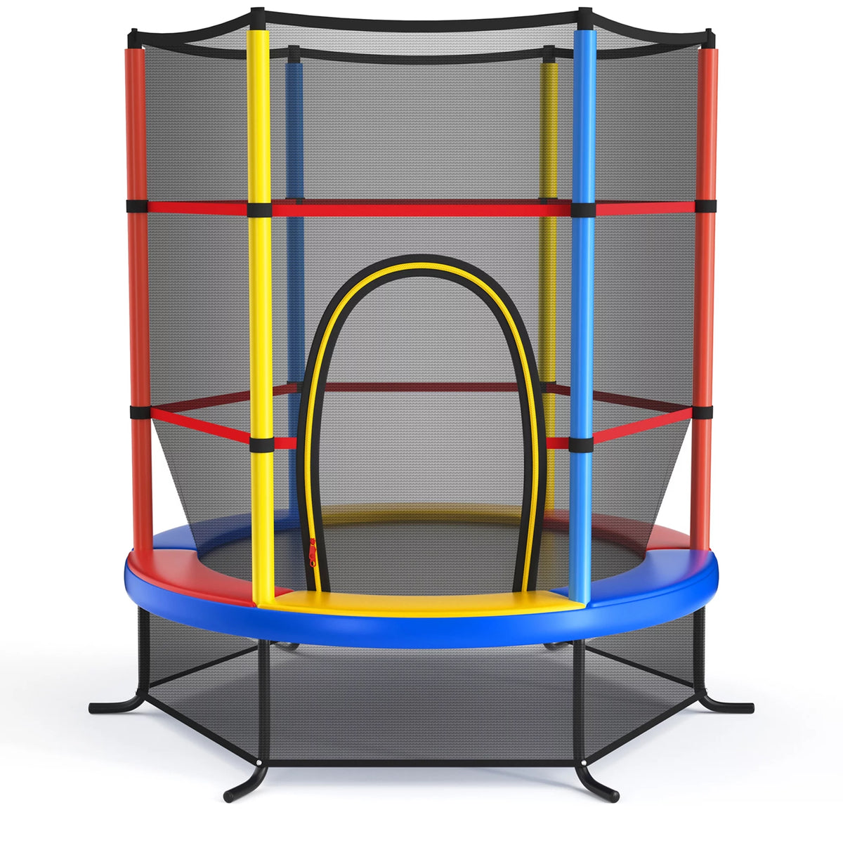 55'' Recreational Trampoline with Enclosure Net M57152