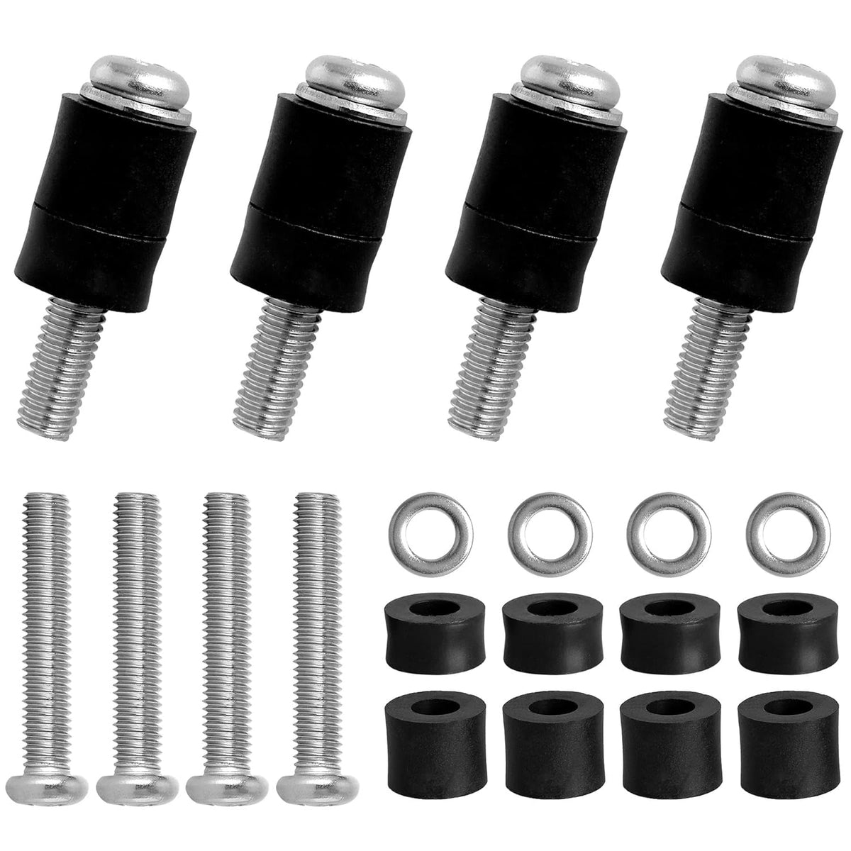 M8 x 45mm Wall Mounting Screws Bolts with 25mm Long Spacers W697292