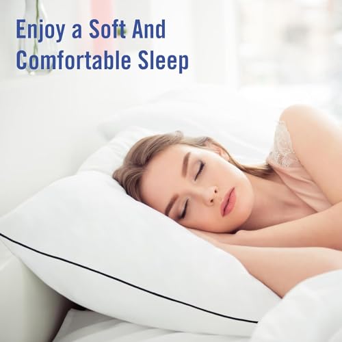 King Size Cooling Microfiber Bed Pillows Set of 4 Z760171