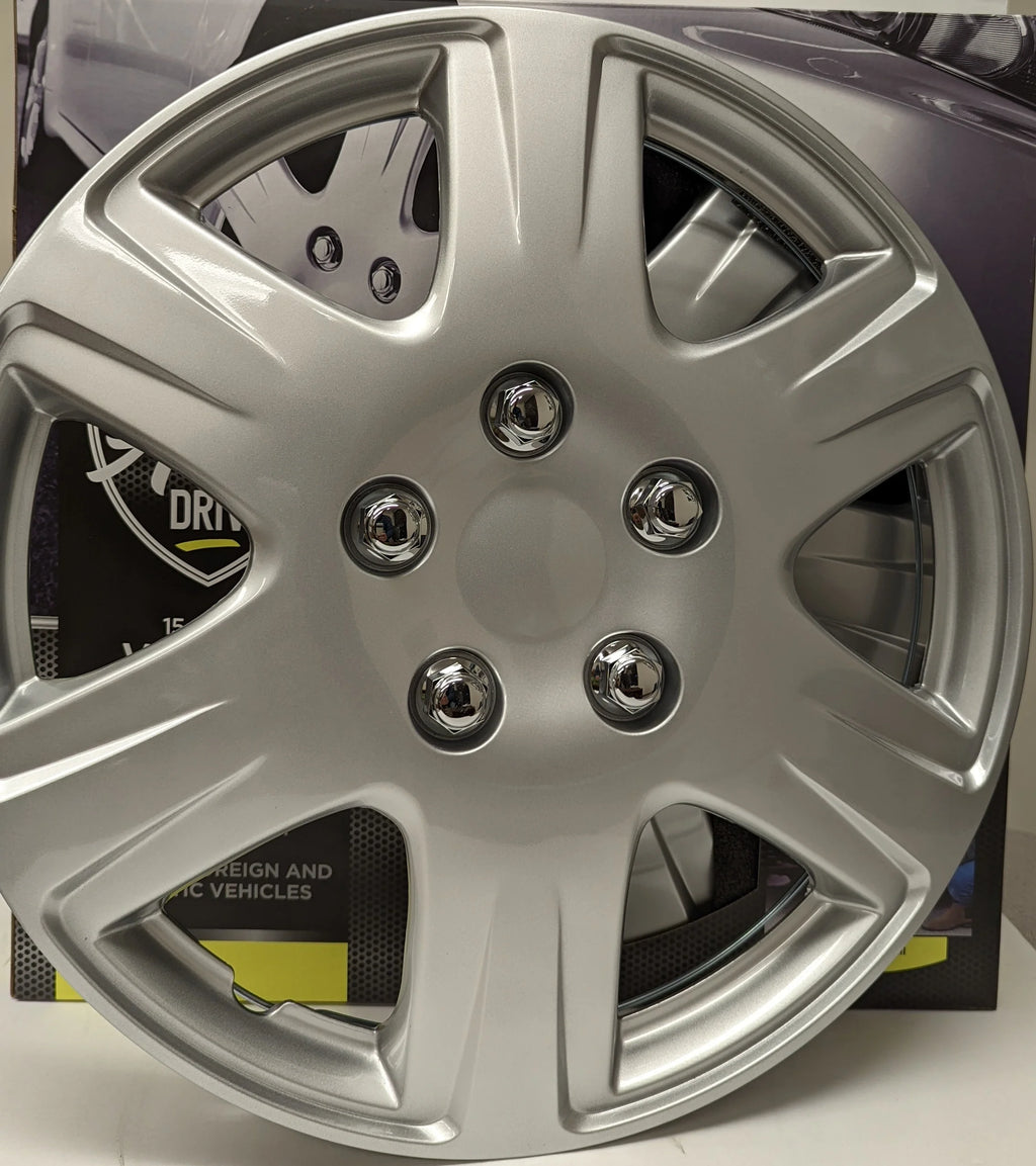 15-inch Silver Alloy ABS Plastic Wheel Cover Q9800