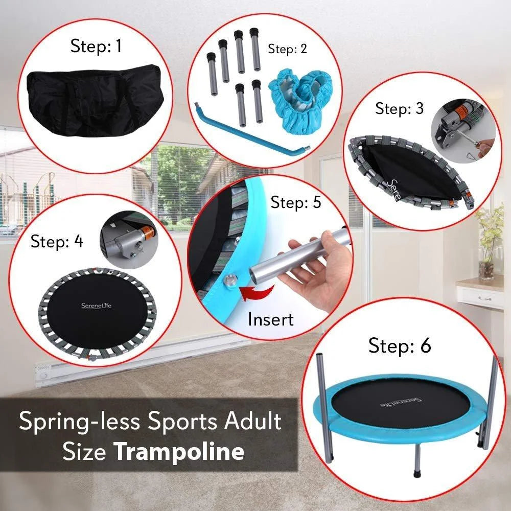 40'' Foldable Round Trampoline V587