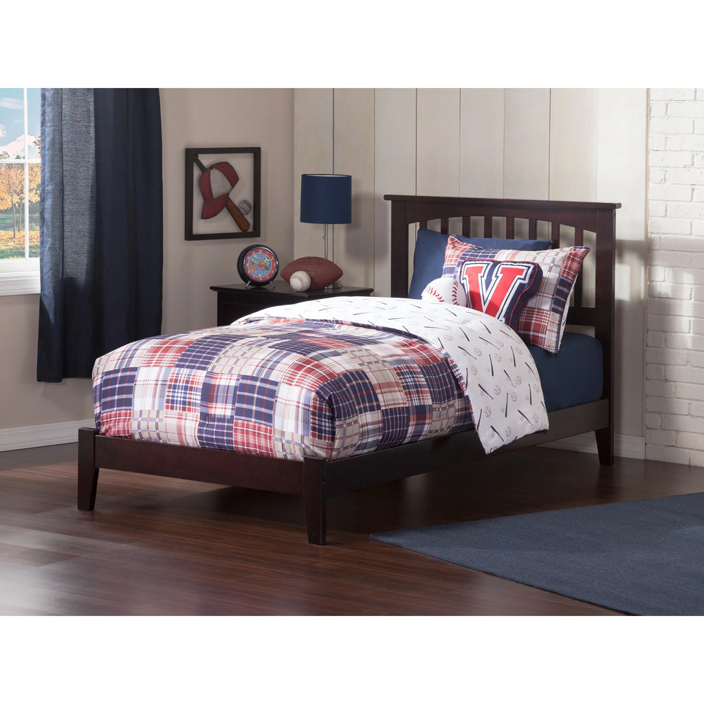 Espresso Twin-size Platform Bed R402