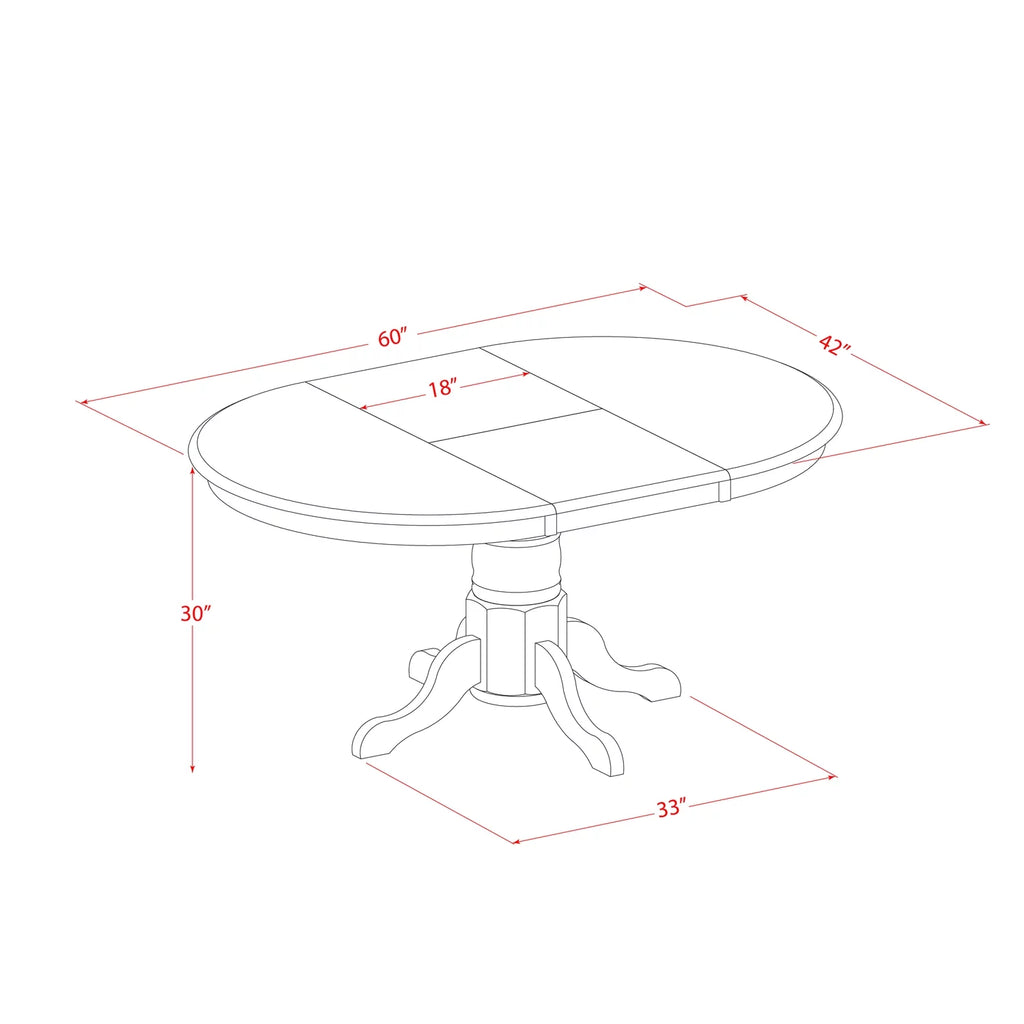 Oak Small Kitchen Table & 4 Dining Chair U104133
