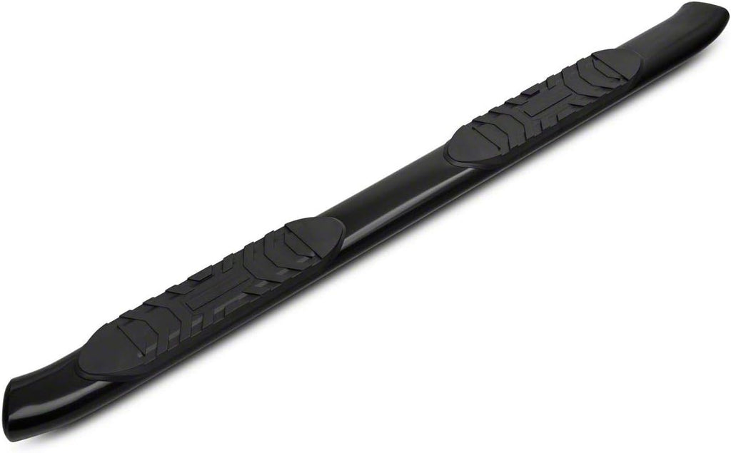 Black 5-Inch Oval Bent End Side Step Bars X405