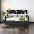 Full Size Bed Frame with Storage and 2 Drawers G674