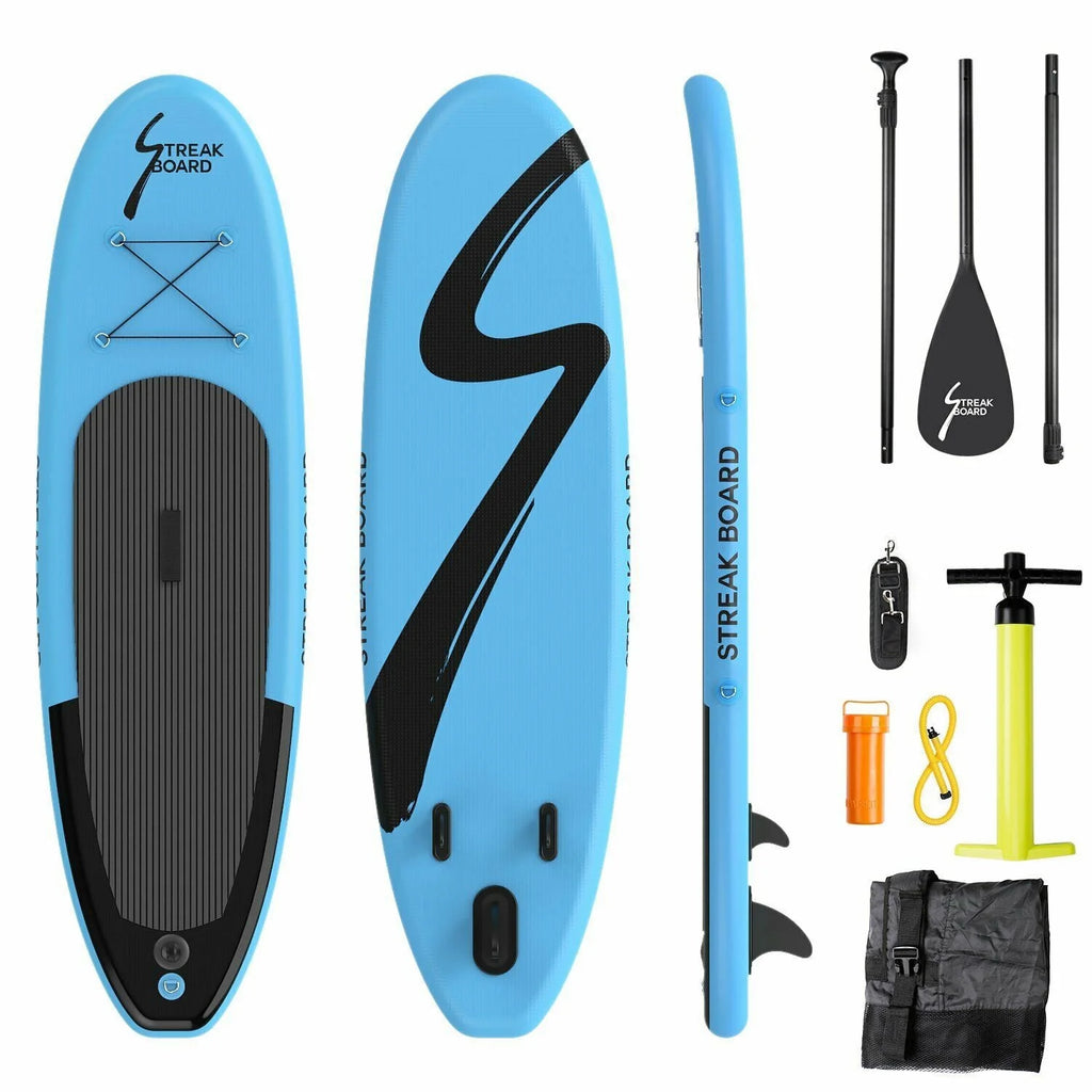10ft Inflatable Stand up Paddle Board with Backpack, Paddle, Leash U176470