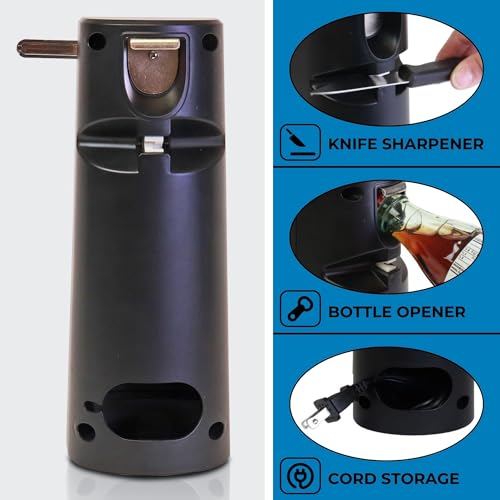 Silver & Black Electric Can Opener F873