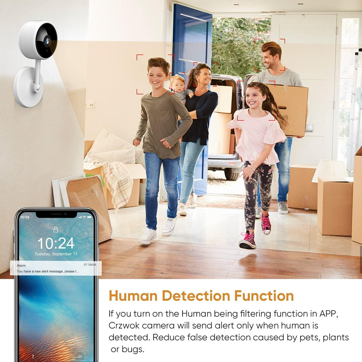 2 Pack 1080P Indoor Security Camera with Night Vision and 2-Way Audio G8006