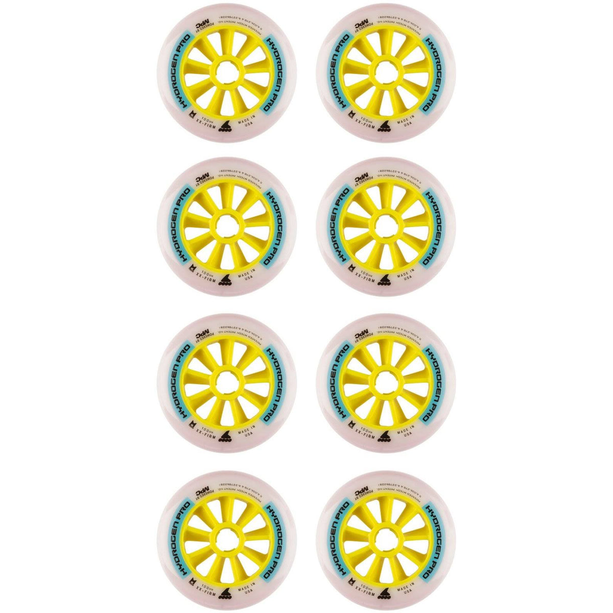 100mm Inline Skate Wheels 8-Pack U9380