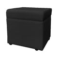 Black Storage Ottoman Q585031