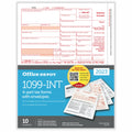 Laser Tax Forms And Envelopes, 4-Part, 2-Up, 8-1/2" x 11", Pack Of 10 Form Sets Y470