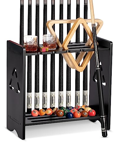 Floor Stand Billiards Rack Holds 9 Cues L4712