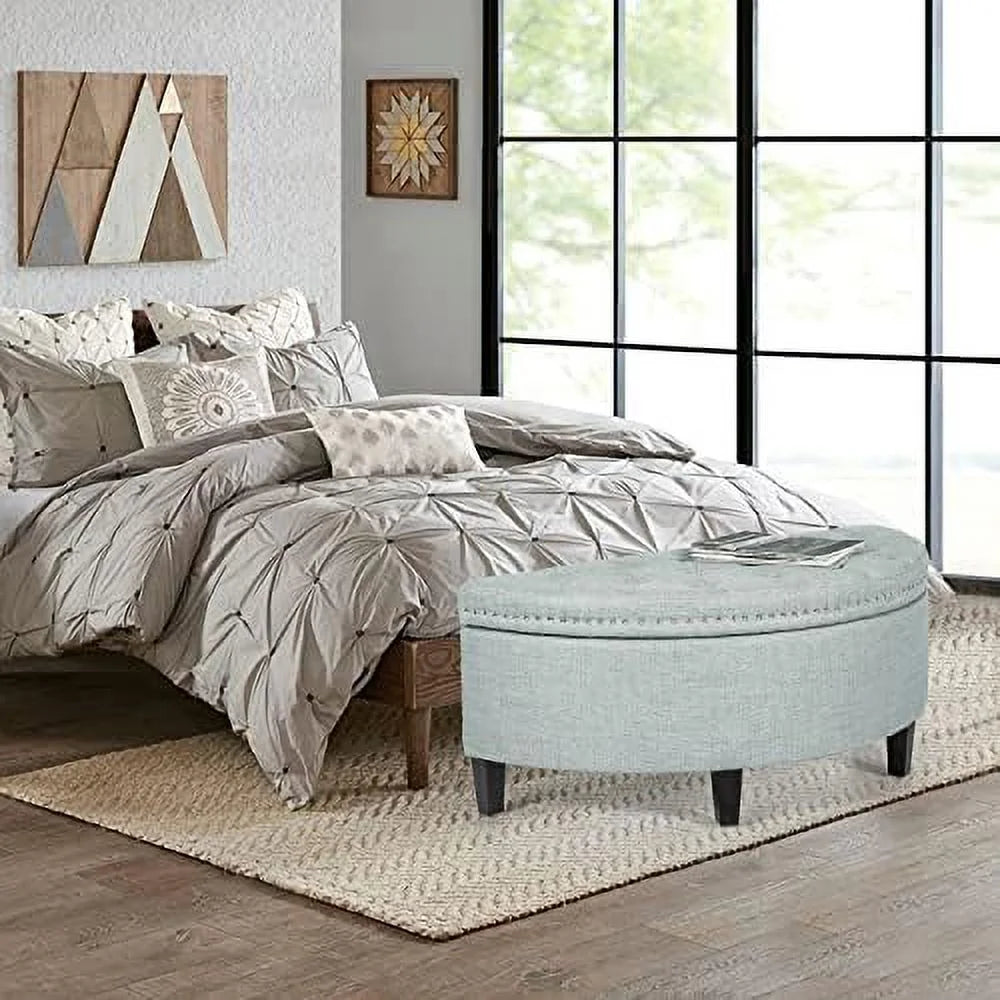 PU Leather Tufted Ottoman Bench I644601