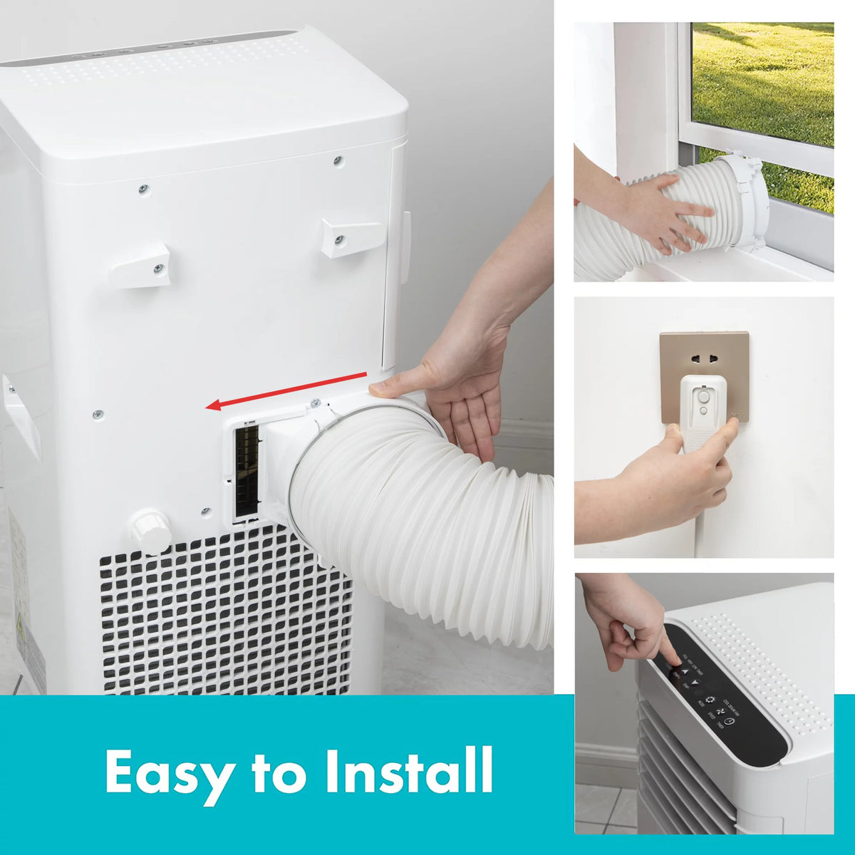 5500 BTU 3-in-1 Portable Air Conditioner & Dehumidifier W840022