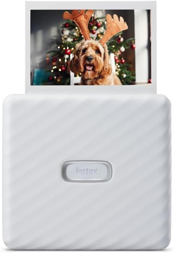 Instant Mini Link 2 Smartphone Printer + Instant Mini Film (40 Sheets) - Carrying Case and Microfiber Cleaning Cloth, Instant Mini Link Printer Bundle (Ash White) G365