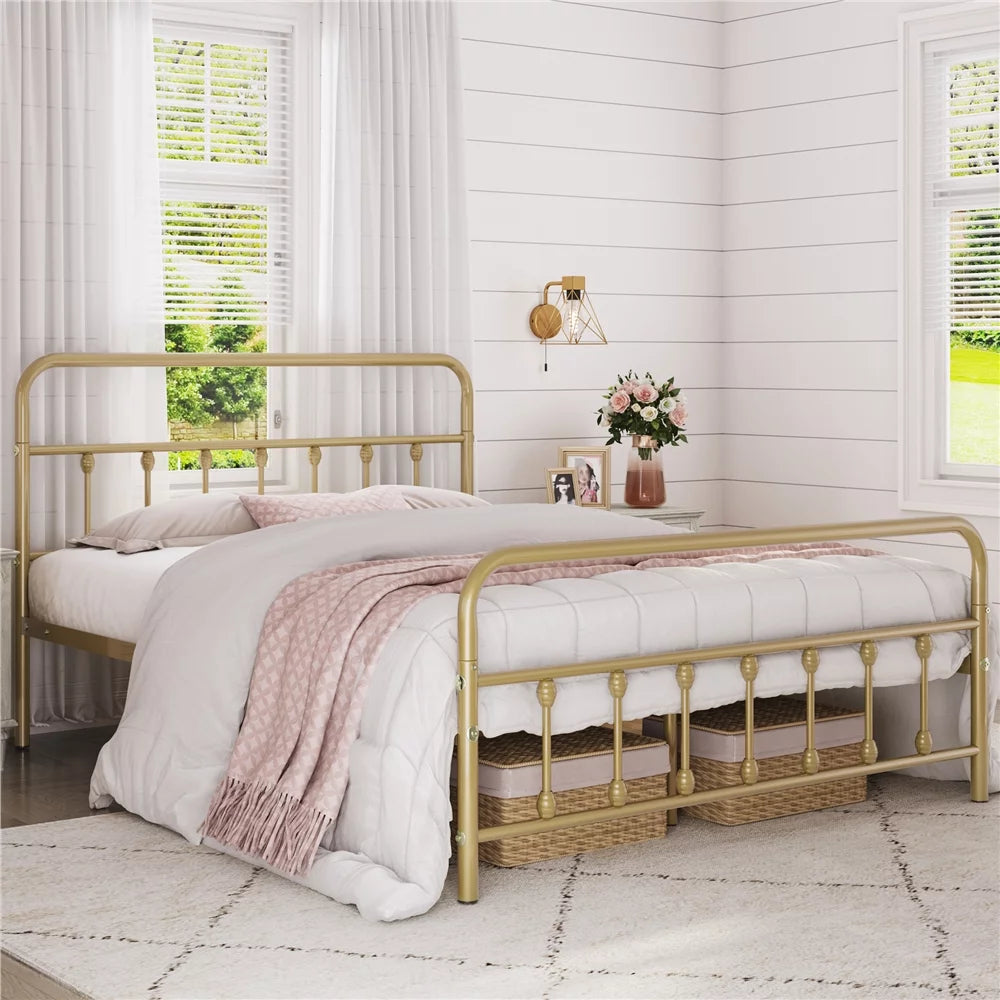 Queen Bed with High Headboard J54321