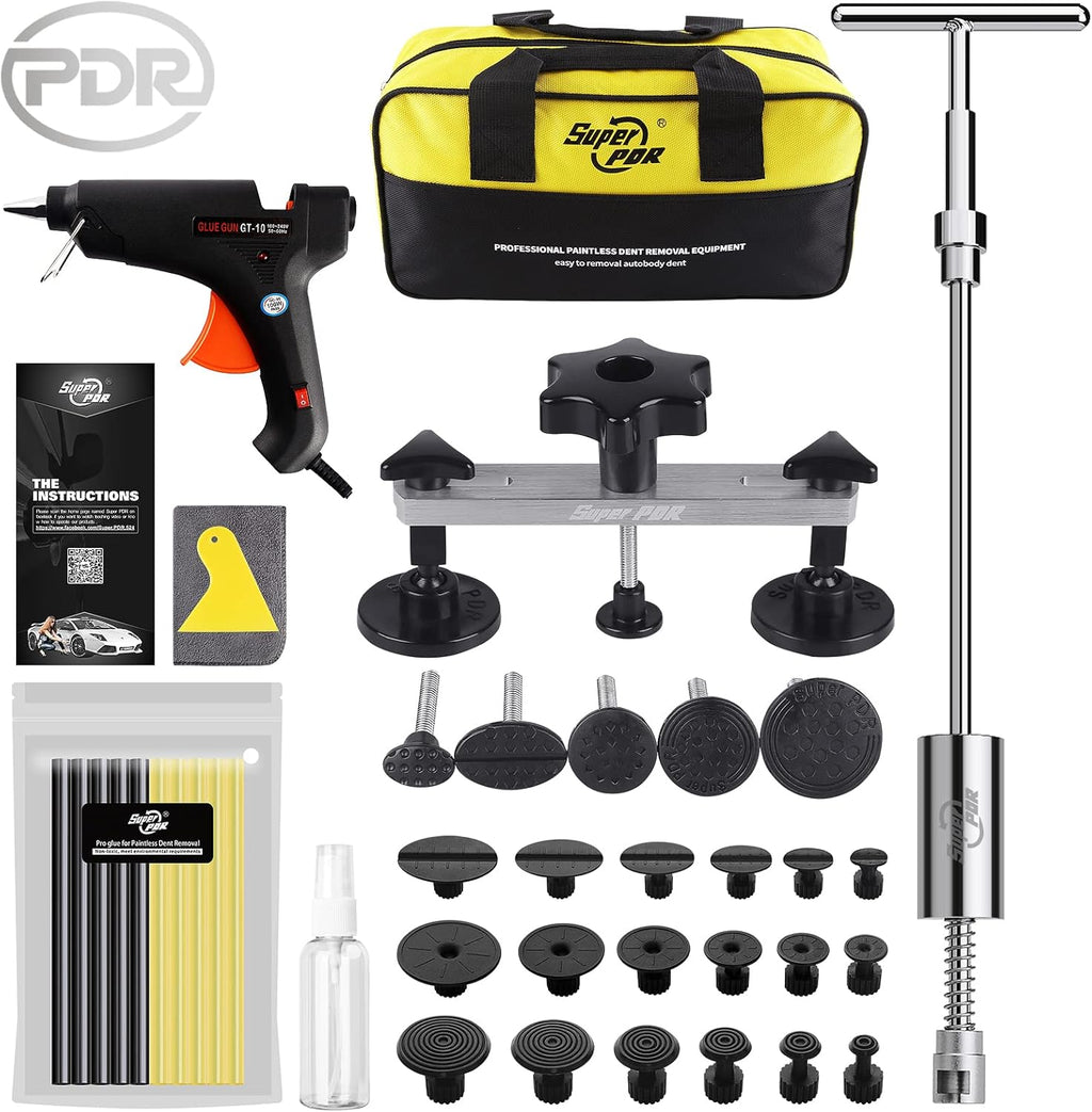 37 Pcs Paintless Dent Repair Puller Kit with Pulling Tabs M99205