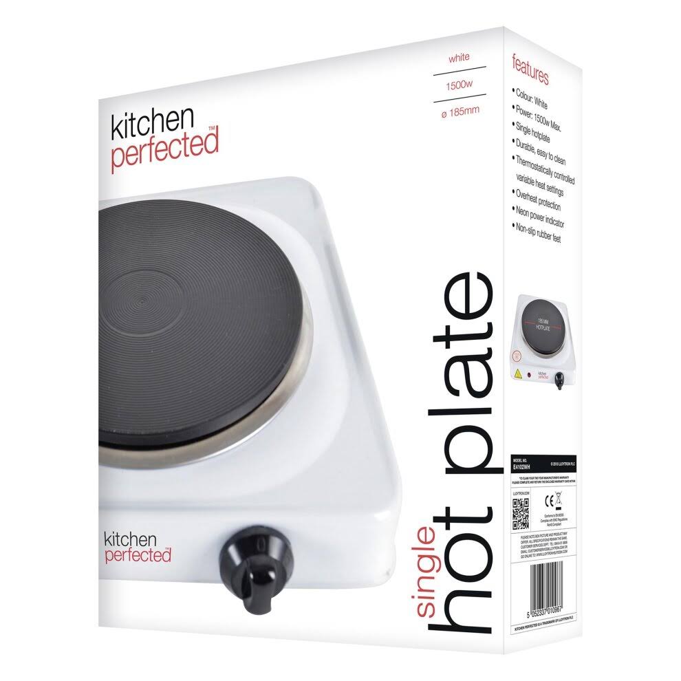 White Single Hotplate K41051