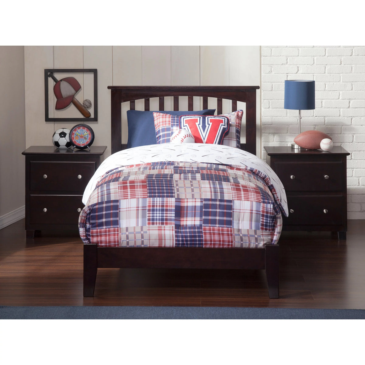 Espresso Twin-size Platform Bed R402